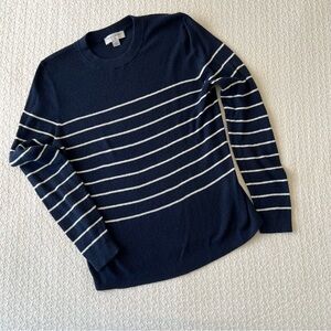 NILI LOTAN X Target | navy/white stripe cotton blend lightweight sweater. Medium